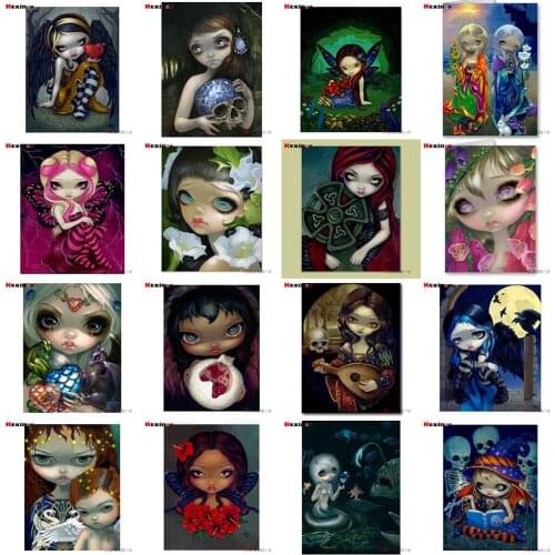KEXINZU Full Square/Round Drill 5D DIY Diamond Painting "Cartoon Girl" 3D Diamond Embroidery Cross Stitch Home Decor Gift S561