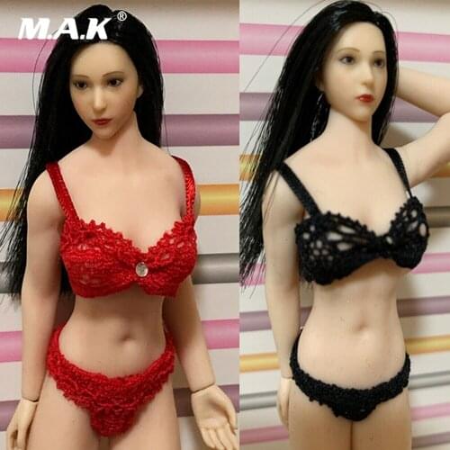 Custom 1/12 Scale Sexy Female Figure Clothes Accessories Lace Underwear Panties Clothes Set for 1/12 Scale Action Figure Body