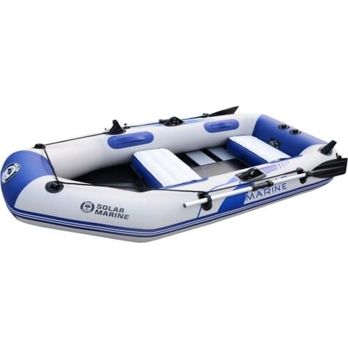 3 Person 260cm Inflatable Boat PVC Rowing Kayak Canoe Raft Dinghy Hovercraft Fishing Diving Ship Board Bottom High Quality