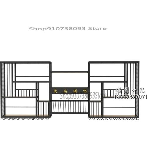 Wall-mounted wine rack wrought iron bar wine cabinet racks on the wall restaurant home wall-mounted wine glass rack wine rack