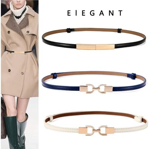 New High Quality Skinny Waist Belt for Women Fashion Causal Elegant Lady Leather Sashes Dresses Coat Shirt All Match ( 99CM )