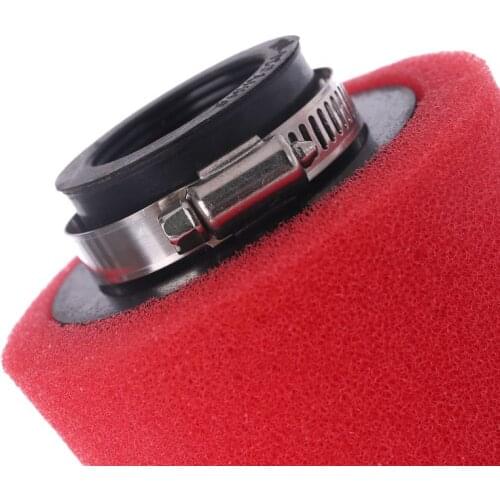 Motorcycle Double Sponge Air Filter Cleaner Straight Neck 35/38/40/42/45/48mm