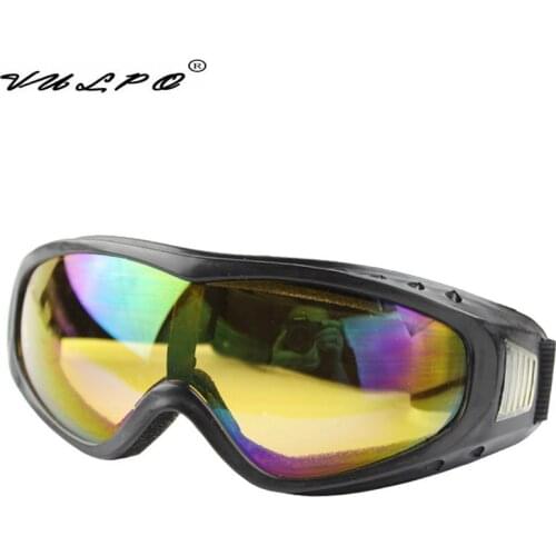 VULPO Outdoor Sports Ski Goggles Windproof Anti-fog Dustproof Goggles UV Protection Sports Ski Glasses Snowboard Skate Goggles