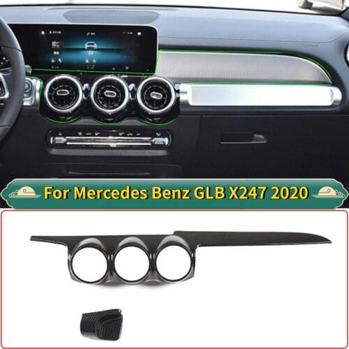 For Mercedes Benz GLB X247 2020 ABS Car Dashboard Central Control Air Conditioner Outlet Vent Cover Trim Car Accessories For LHD