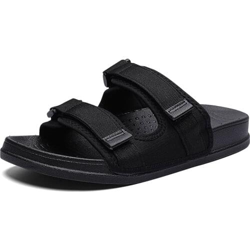 Students Sandals Men Breathable Sneaker Male Shoes Summer Mens Slippers Black Casual Sandals Tenis Masculino Adulto Size 39-45