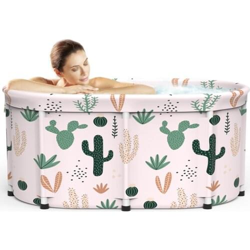 Foldable Bathtub Adult Hot Tub Full Size Folding Bathtub Bath Barrel Bucket Large Thickened Baby Swim Body Steam Bath SPA Tub