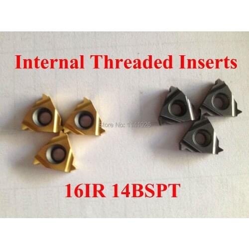 16IR 14BSPT Carbide Threading Inserts Internal Threading Insert Indexable Lathe Inserts for Threaded Cutter Lathe Tool