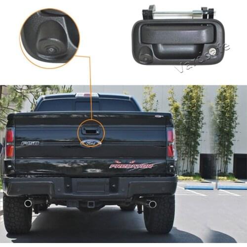 Vardsafe VS150R | Tailgate Handle Reverse Backup Camera + Replacement Rear View Mirror Monitor for Ford F150 (2005-2014)