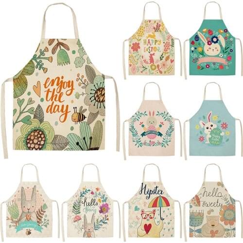 Flower animal pattern Women kitchen apron Apron for hairdresser Woman kitchen apron Men kitchen apron goods for home kitchen