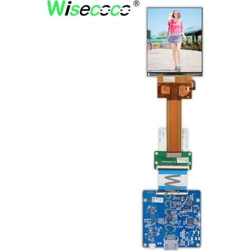For HDM VR AR display 3.4 inch IPS 1440*1770 90Hz 60 pins LCD screen with mipi 60pins HDMI micro USB interface