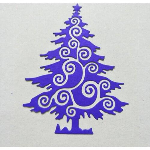 1Pc Merry Christmas Tree Metal Cutting Dies Stencils for DIY Scrapbooking/photo album Decorative Embossing DIY Paper Card Gift