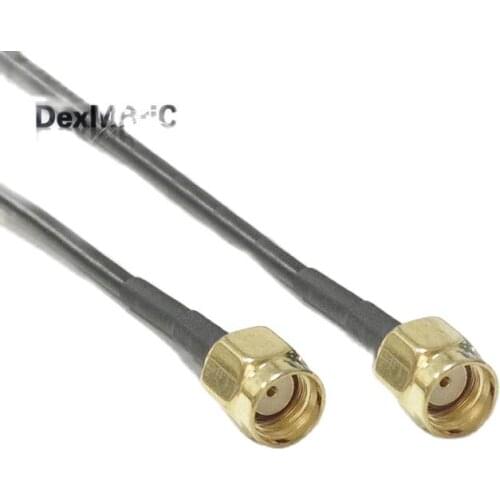 1pc wifi router exentsion RP-SMA Male Plug To RP-SMA Male Plug RG174 Cable 20CM 8" Adapter Wholesale Fast Ship