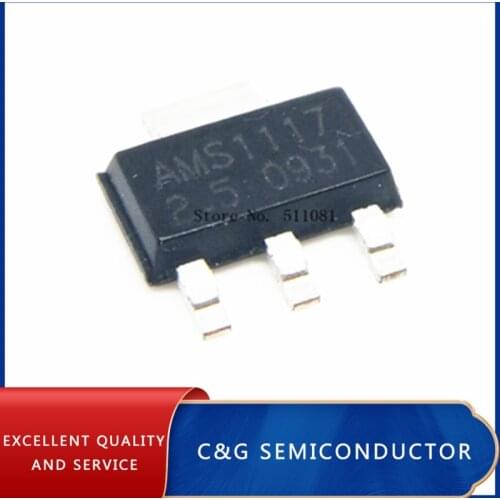 20PCS AMS1117-2.5 2.5V AMS1117-2.5V AMS1117 LM1117 1117 SOT-223