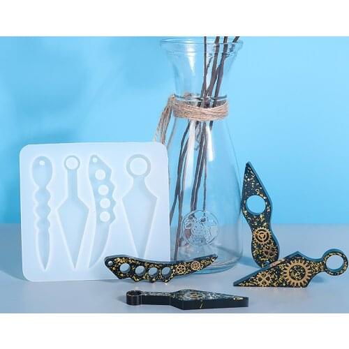 4 Types Of Diy Glue Mold Handmade Mirror Silicone Mold Diy Beginner Gift Reusable Flexible Silicone Mold Suitable For Beginners