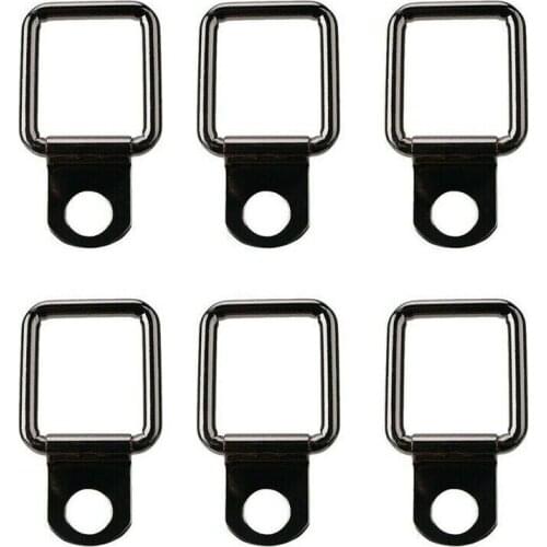 Accessories Tie-down D-ring Black 6Pcs For Jeep Wrangler JK JKU 2007-2018