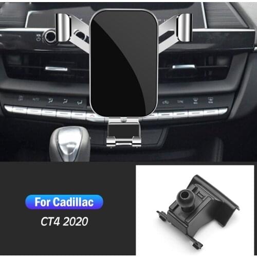 Car Mobile Phone Holder For Cadillac CT4 2020 Air Vent Outlet Clip Mounts GPS Stand Gravity Navigation Bracket Car Accessories