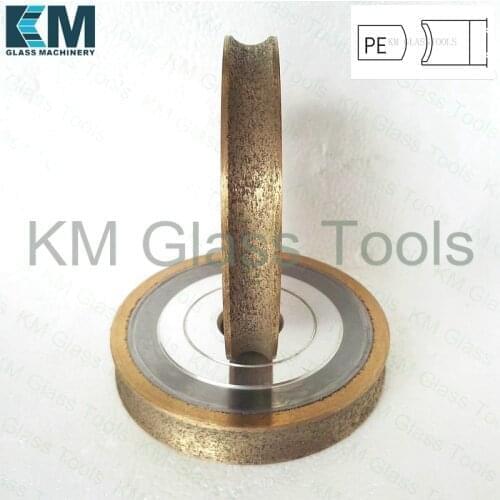 Free Shipping!KM 80x22xPE3/4/5/6/8/10/12/15/19mm Pencil edge Peripheral Daimond wheels,For Glass grinding machine