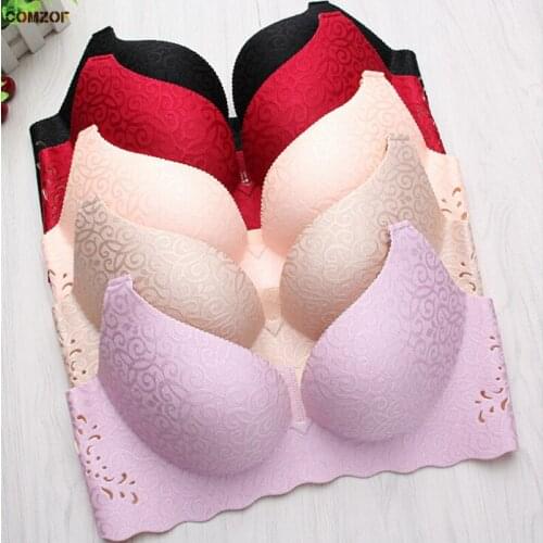 High quality women seamless bra sexy hollow out wireless push up bra breathable plus size vest clothes brasieres para mujer