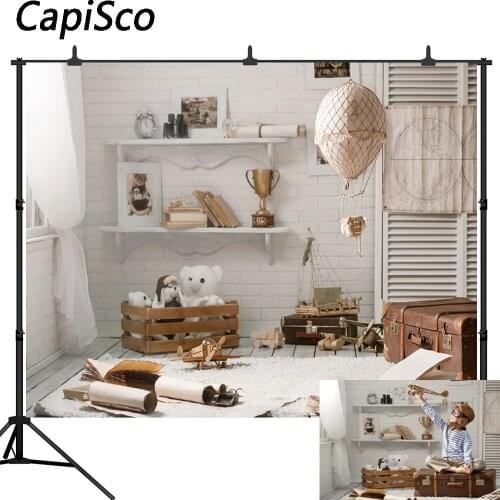 Capisco Photography Background Newborn Baby Room Toy Traveling Case Children birthday party Backdrops for Photo Studio props