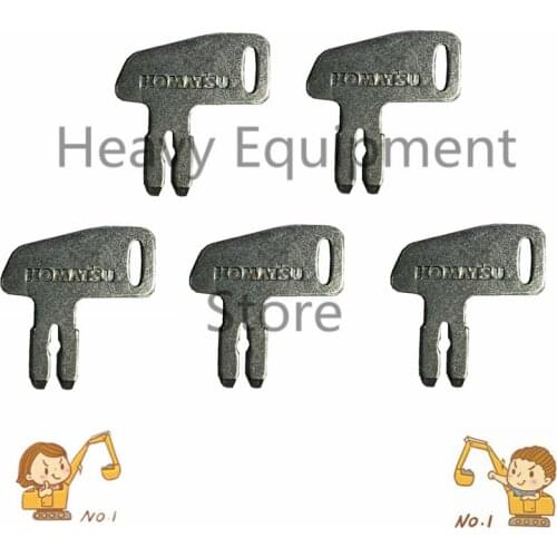 5 Pcs Battery Box Case Key For Komatsu Excavator Loader Dozer High Quality 2
