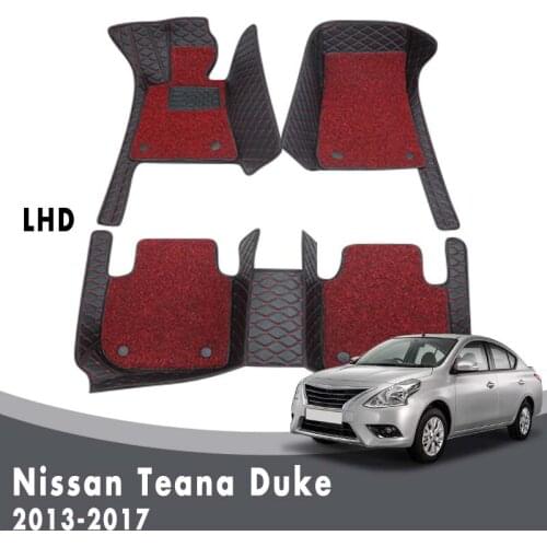 Double Layer Wire Loop Custom Carpets For Nissan Teana Duke 2017 2016 2015 2014 2013 Car Floor Mats Interior Custom Styling