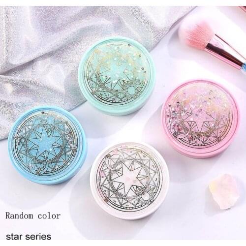 Q Contact Lens Case With Mirror Chuck Tweezers Set Cute Quicksand Invisibility Glasses Nursing Bins Travel Contact Lense Box