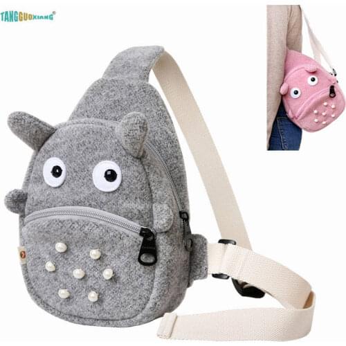 Anime Totoro Packet Womens Shoulder Bags Waist pack Coin Purse Cartoon Toys Bag package Kids lady Girl Gift