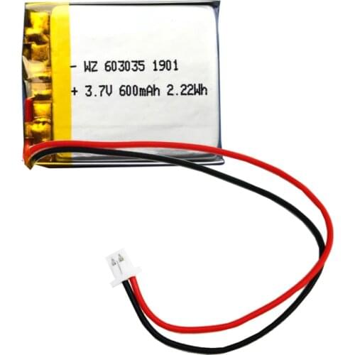 Polymer battery 603035 (650 mAh) 3.7V Bluetooth speaker GPS navigator driving recorder
