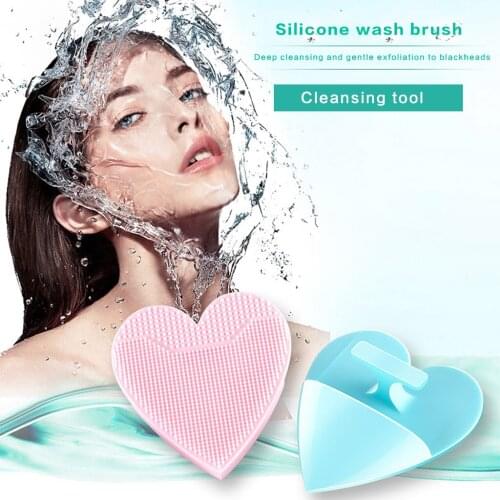 Y1UF Manual Silicone Face Brush Facial Scrubber Pads for Cleansing Exfoliating Anti-Aging Massage Handheld