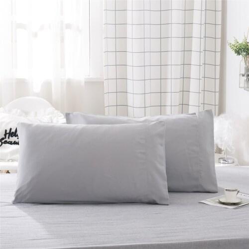 Mordern Solid Color Envelop Pillow Case High Quality Bedroom Pillowcase Simple Gray Blue Cushion Covers Home Decor 51x76 51x102