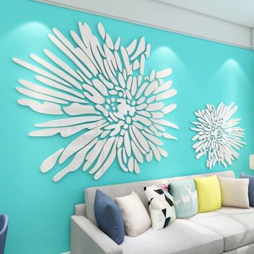 Gorgeous fireworks Large modern 3D three-dimensional wall stickers decoration