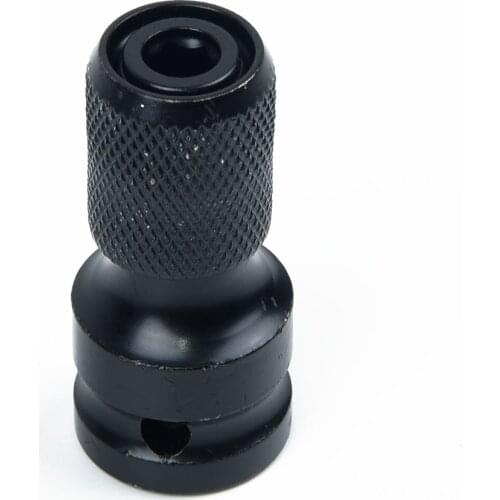 1pc Drill Chuck Converter Wrench Socket Adapter Impact 1/2’’ Drive To 1/4’’ Hex Drill Chuck Converter Socket Adapter Wrench