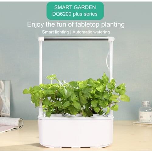 3 Plant Pots Indoor Hydroponics Growing System Herb Garden Starter Kit With Led Grow Light Smart Garden Planter For Home Kitchen