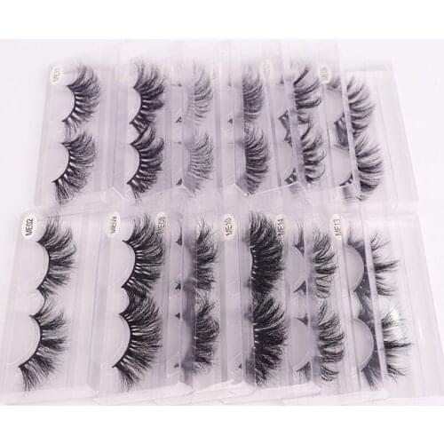 50 Pairs 25mm Mink Lashes Bulk With Custom Logo Cases Wholesale Makeup Eyelashes Fluffy Eyelashes Pack Luxury 3D Mink Lashes