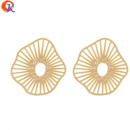 Cordial Design 50Pcs 33*35MM Jewelry Accessories/DIY Making/Earring Connector/Irregular Shape/Hand Made/Pendant/Jewelry Findings