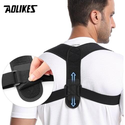 AOLIKES Back Posture Corrector Corset Clavicle Spine Posture Correction Adjustable Support Belt Pain Relief Traine Spine Posture