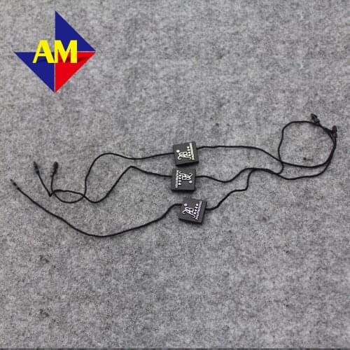 Free Shipping Customize 28Cm Seal Lock Cords For Clothing Hang Tag With Your Logo/ String Buckle/String Seal/Tag Ropes