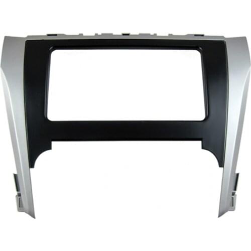 CarBar 2 Din Car Radio Fascia for Toyota Camry 2012-2014 Dashboard Frame Panel Trim Kit Car Stereo Dash