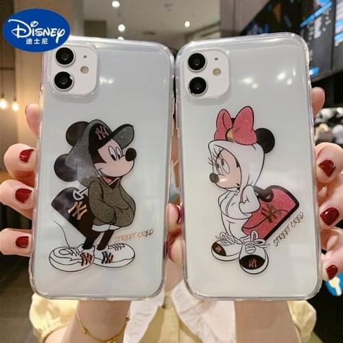 Disney Mobile Phone Cases for IPhone X/XS/XR/XS Max 7/8/ Plus/ 12/12pro Mickey Minnie Phone Case Cartoons Accessories Covers