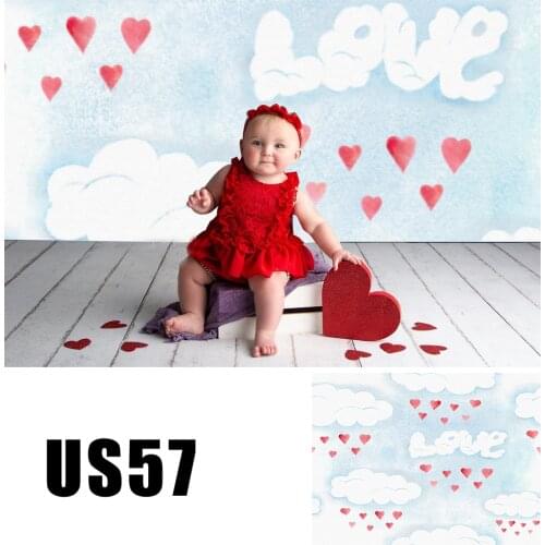 Valentines Day Background Cute Soft Cloud Love Hearts Background Photo Booth Backdrop Baby Photography Studio Portrait Wallpaper