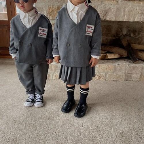 2021 Korea style girls skirt autumn cotton fashion girls skirts kids clothes 2-8 years