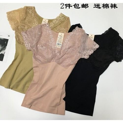 Lace Tops Corset Shaper High Stretch One Size Shapewear Short Sleeves Undwear Daily Lose Weight Corset Deep V neck Corselet Sexy