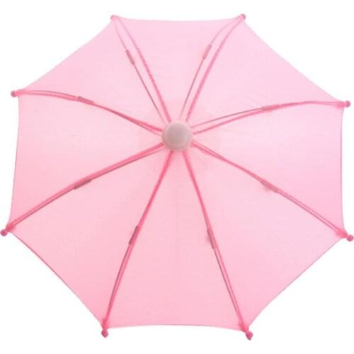 80% Hot Sale Cute Mini Dollhouse Umbrella Girls Doll Accessory Rain Umbrella Play Toy Kids Gift For Doll House Decoration 22cm