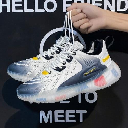 Mens Shoes Fashion Lightweight Large Size Breathable Sneakers Shoes Comfortable Outdoor Walking Sports Casual Footwear