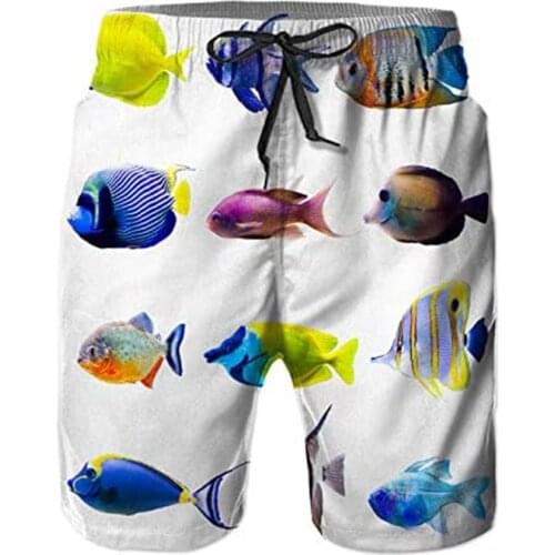 Mens Beach Board Shorts Pants Beach Swim Trunks Quick Dry Mesh Lining Swimwear Short