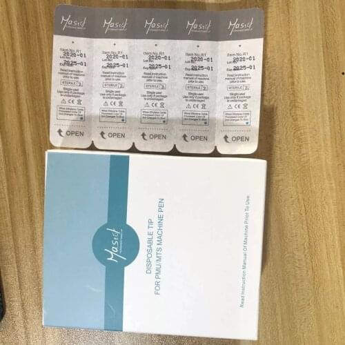 Newest Disposable Mastor Permanent Makeup 3RL 15pc Microblading Needle Cartridge Rotary PMU Machine Micro Needle Screw interface