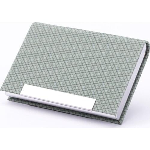 Wholesale Trade Fair Business Pu Card Case Hot Selling Metal Card Holder Creative Cassette Custom Logo