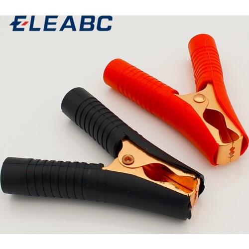 Hot Car Alligator Clips Battery Clamps Crocodile Clip 100A Red+Black