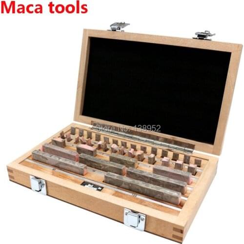 Professional precision inspection tools 0 Grade 1 Grade Block gauge set 0.5--100mm Block Harden Gauges 83pcs/set