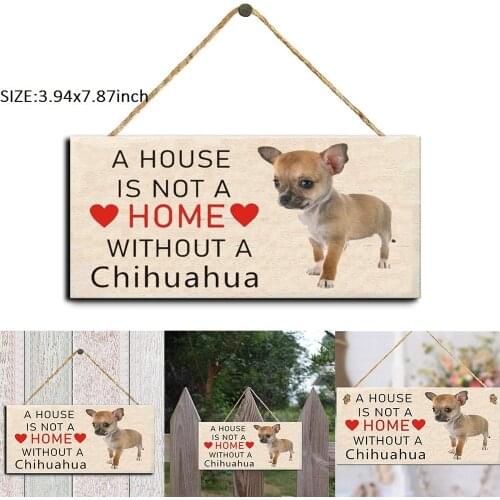Rectangular Wooden Pet Tag Dog Wooden Plaque Pendant Dog Tags Animal Sign Plaques Rustic Wall Decor Home Decoration